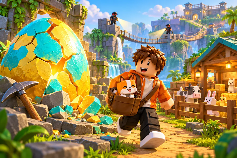 Break and Steal an Egg in Roblox: Eggs, Animals and Cash